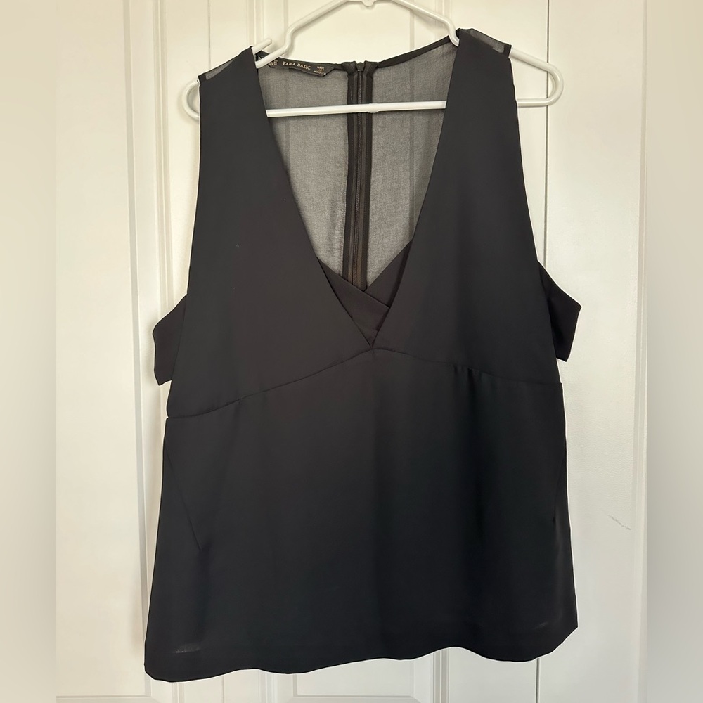 Zara sleeveless top with side openings